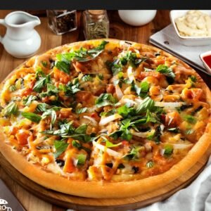 Western Chicken Pizza (Medium, Large) ကြက်သားပီဇာ