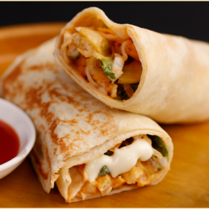 Chicken Burger Rollကြက်သား ဘာဂါလိပ်