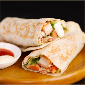 Chicken Sausage Burger Rollကြက်အူချောင်း ဘာဂါလိပ်