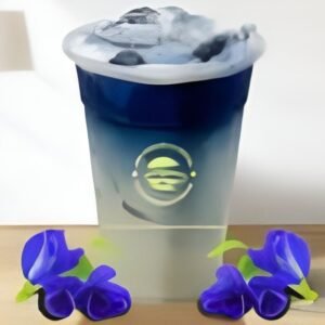 Butterfly Pea Milk အောင်မဲညိုနို့အေး