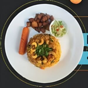 အမေရိကန်ထမင်းကြော် (ကြက်သား/ပင်လယ်စာ) American Fried Rice (Chicken/Seafood)