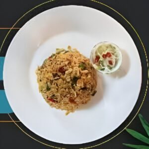 ပသျှူးထမင်းကြော် (ကြက်သား/ပင်လယ်စာ) Malay-Style Spicy Fried Rice (Chicken/Seafood)