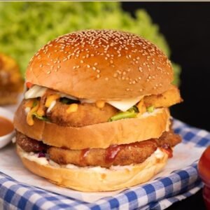 Luxury Fish Burgerလပ်ရှ်ရှီ ငါး ဘာဂါ