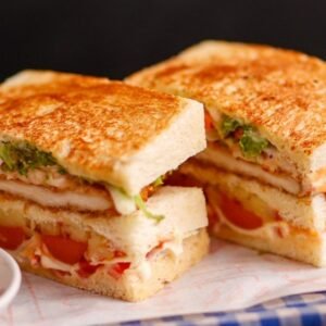 Luxury Crispy Chicken Sandwichလပ်ရှ်ရှီ ကြက်ကြော် ဆန်းဒဝစ်