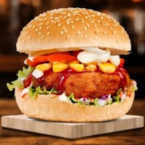 Prawn Corn Burger (Medium)ပုစွန်ပြောင်းဖူး မီဒီယမ်ဘာဂါ