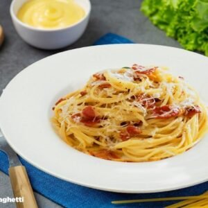 Carbonara Spaghetti ချိစ်ဆော့စပါဂတီ