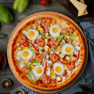 Seafood Pizza (Medium, Large) ပင်လယ်စာပီဇာ