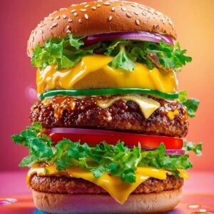 Burger (Chicken, Pork, Beef) 漢堡（雞肉、豬肉、牛肉）