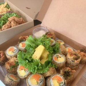 Fried Gimbab Egg Roll 煎紫菜包蛋捲